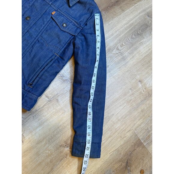 Rare Vintage 70s Levis Small Ski Puffer Jacket Orange Tab XS/S - Picture 10 of 16